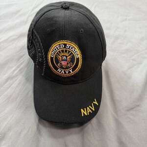 US NAVY Cap Blue Hat United States Military Adjustable Size